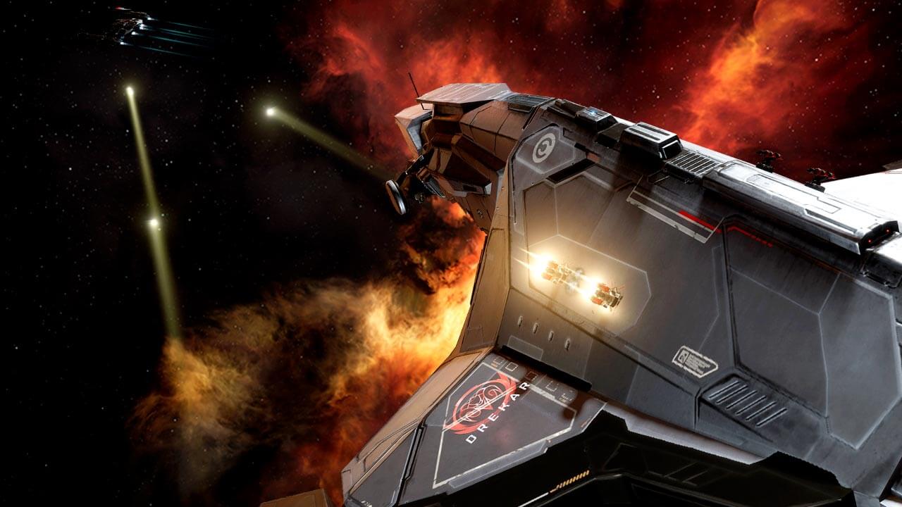 Геральдика корпораций на бортах кораблей в EVE Online