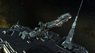 Линкор «Hyperion» на андоке калдарской станции